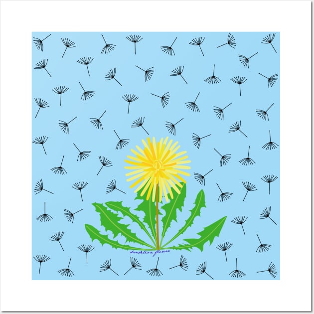 Dandelion flower Wall Art by mkbl